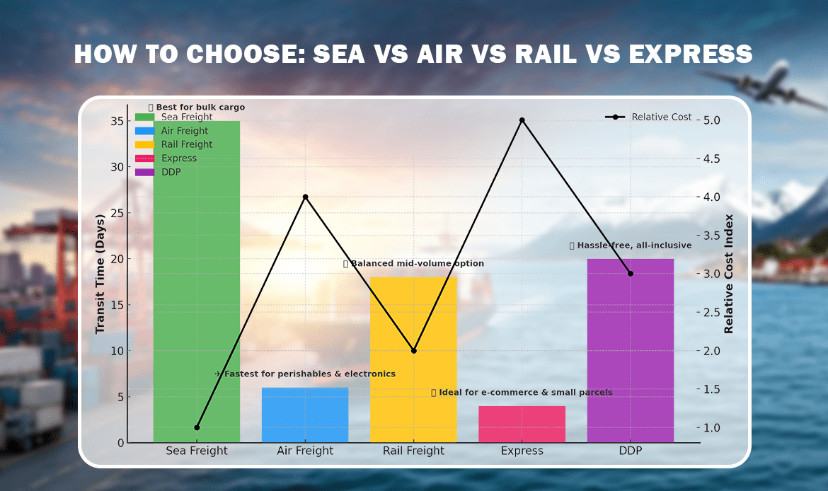 How to Choose Sea vs Air vs Rail vs Express