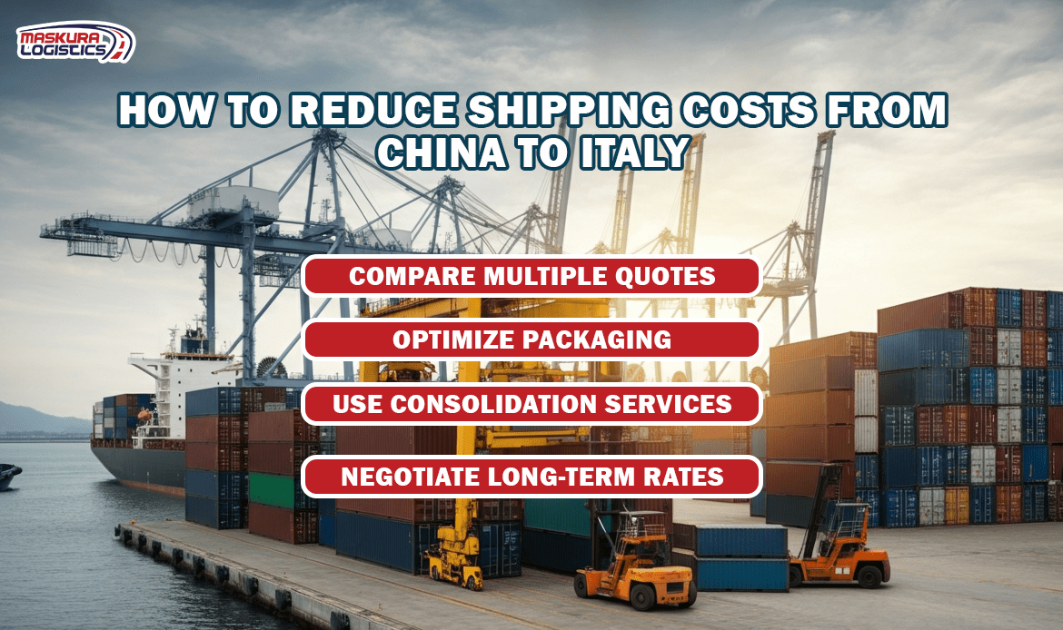 How to Reduce Shipping Costs from China to Italy