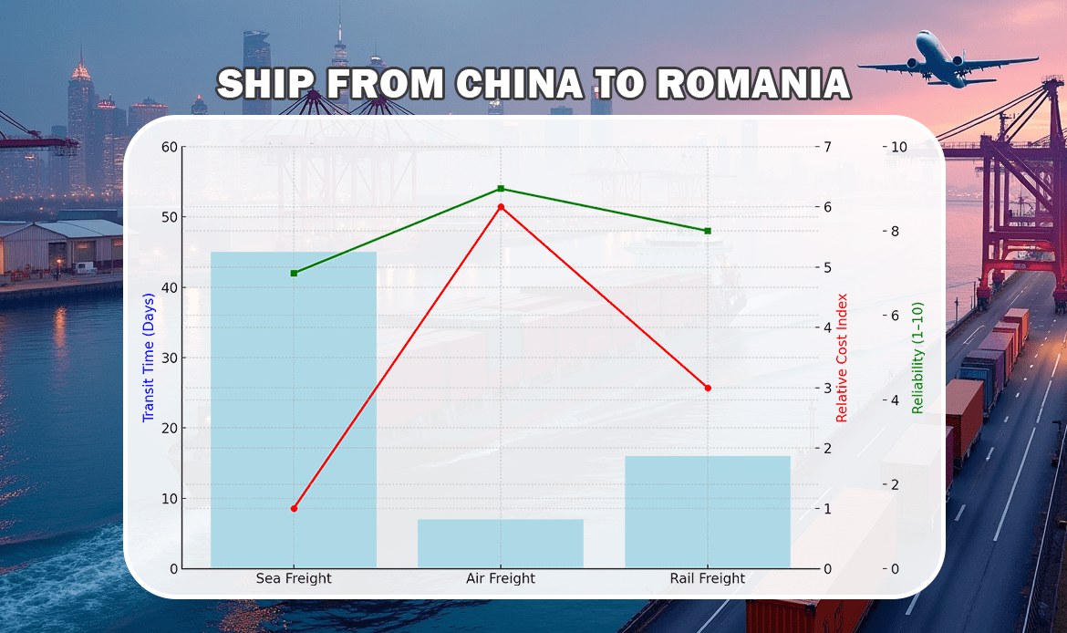 Ship from China to Romania