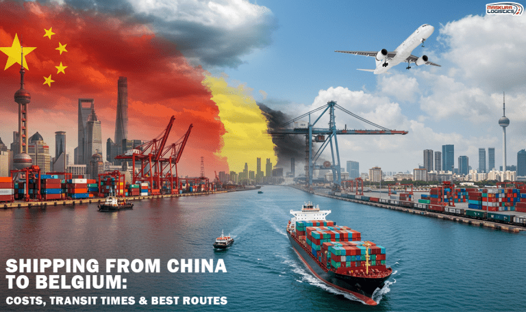 Shipping from China to Belgium