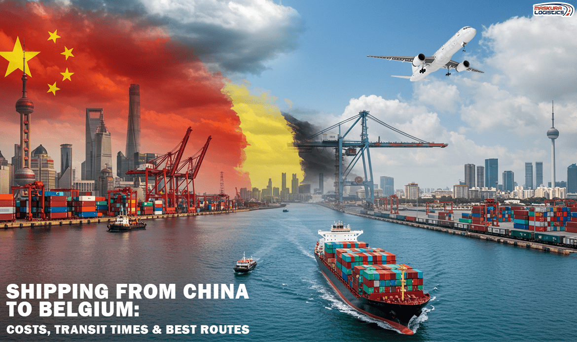 Shipping from China to Belgium