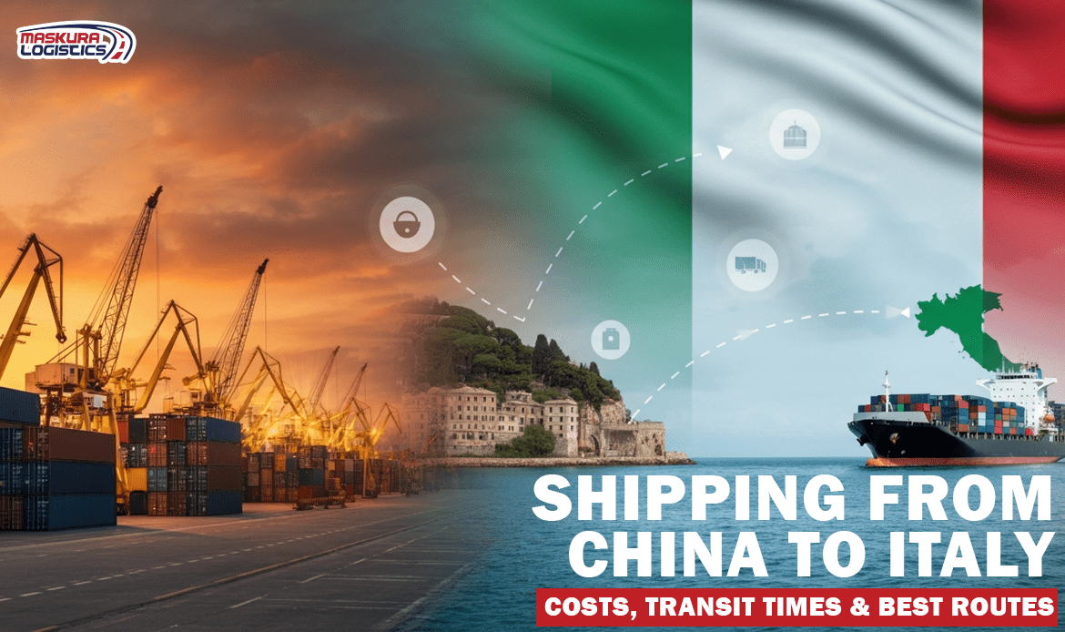 Shipping from China to Italy