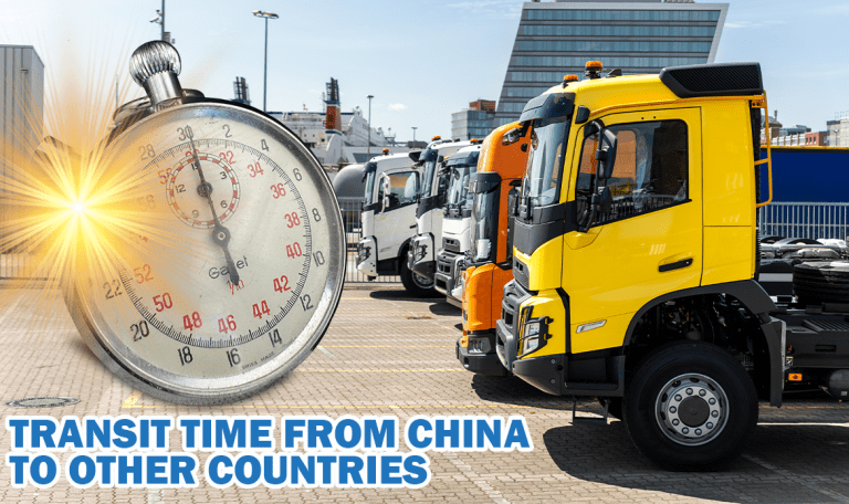 Transit Time From China to Other Countries