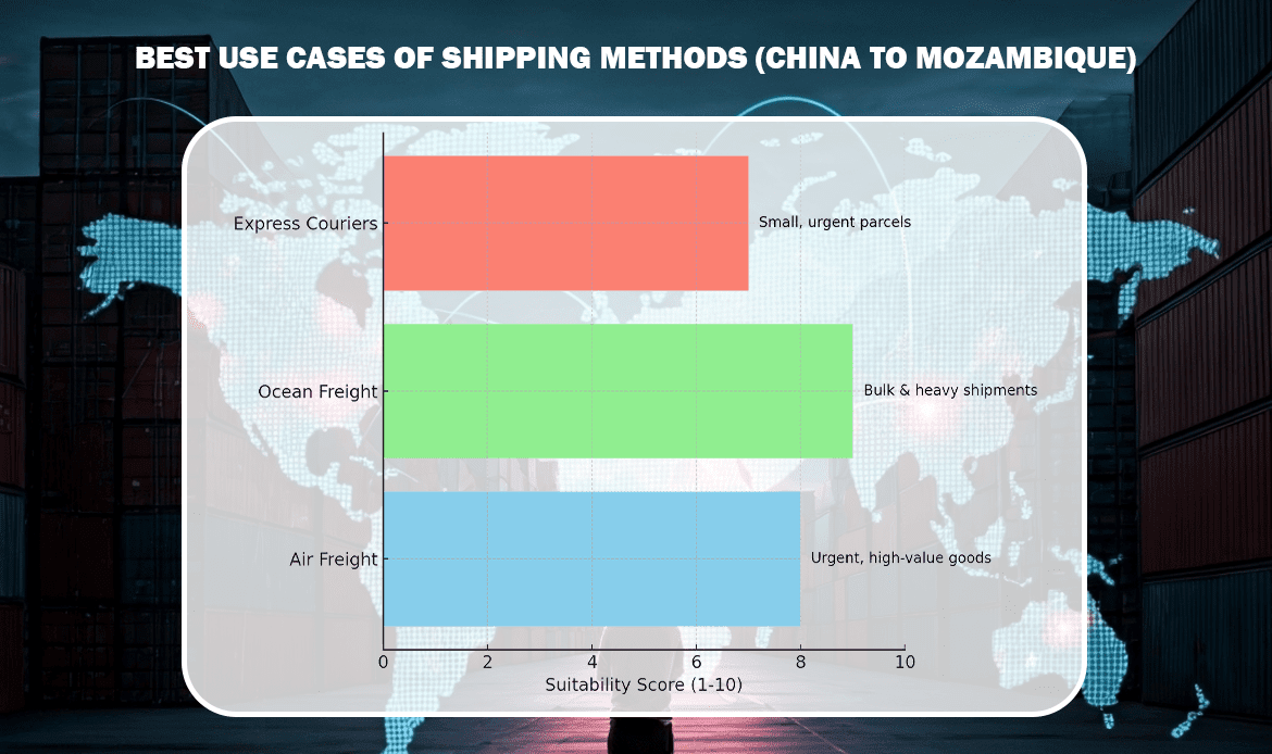 Best Shipping Methods from China to Mozambique