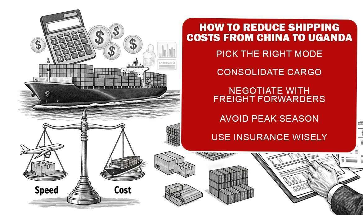 How to Reduce Shipping Costs from China to Uganda