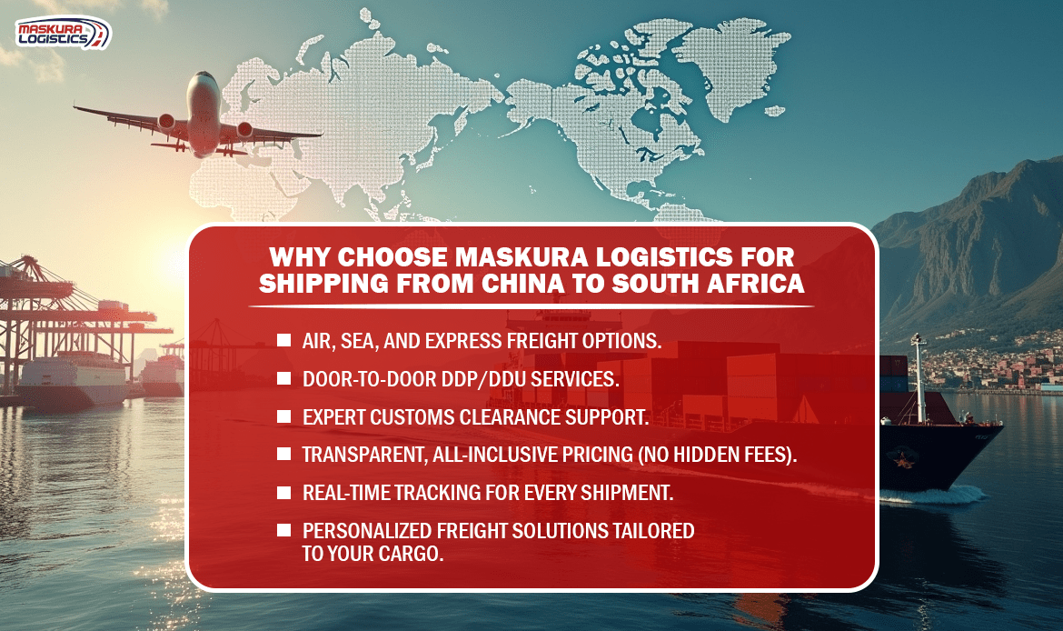 Why Choose Maskura Logistics for Shipping from China to South Africa