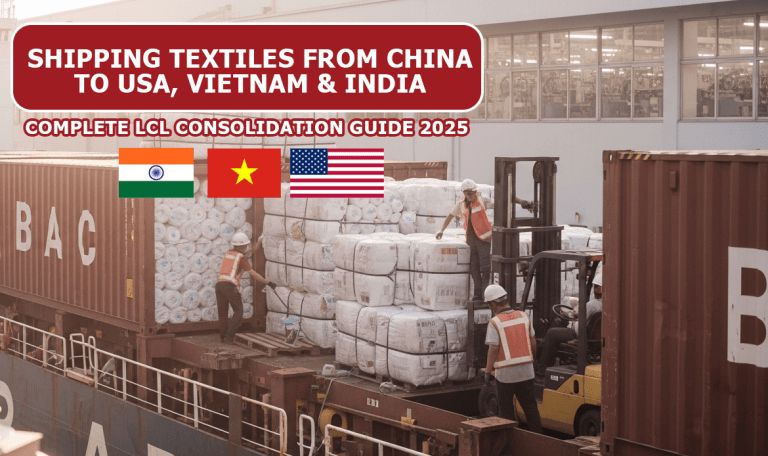 Shipping Textiles and Apparel from China