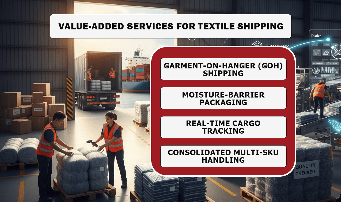 Value-Added Services for Textile Shipping