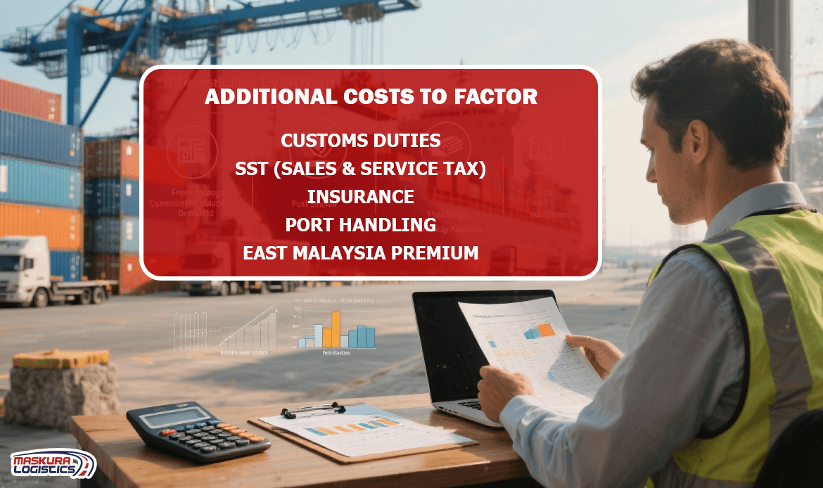 China to Malaysia Shipping Costs