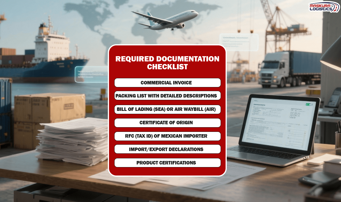 China to Mexico shipping Required Documentation Checklist