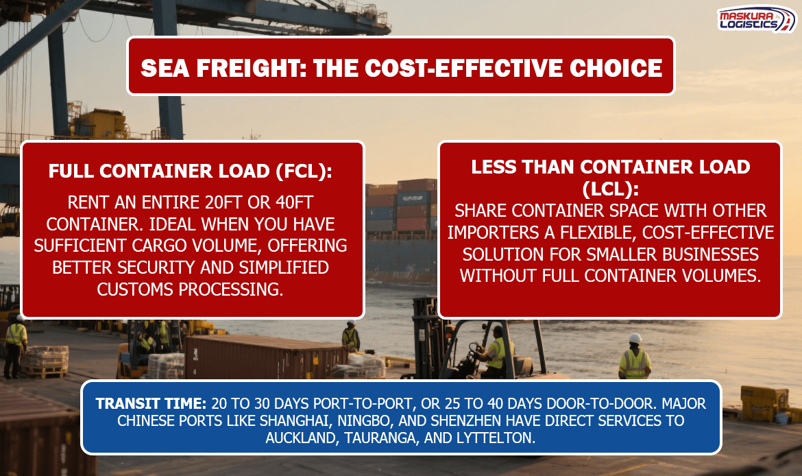 China to New-Zealand Sea Freight The Cost-Effective Choice