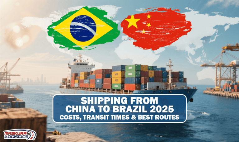 Shipping from China to Brazil